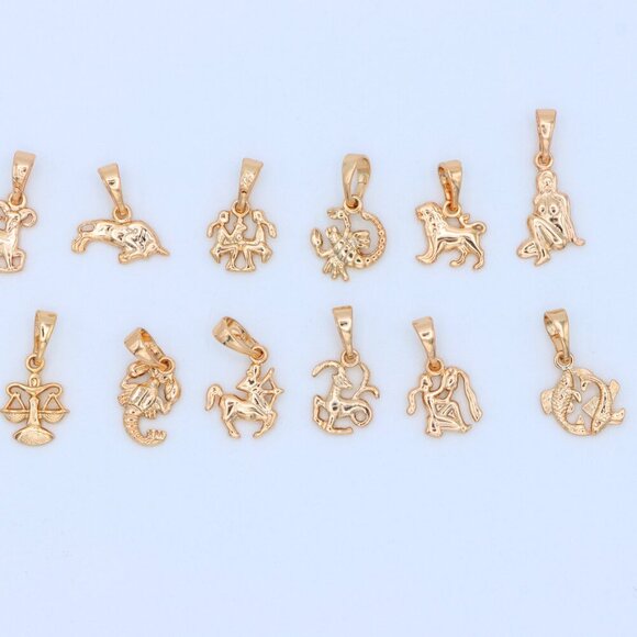 "Pisces Zodiac Rose Gold Pendant Artistic Dual Fish Charm, XPPT1473 - Picture 10 of 13